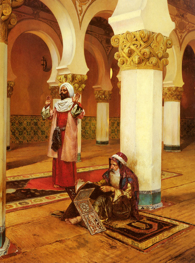 Rudolf Ernst Evening Prayer 1885 Fine Art Print