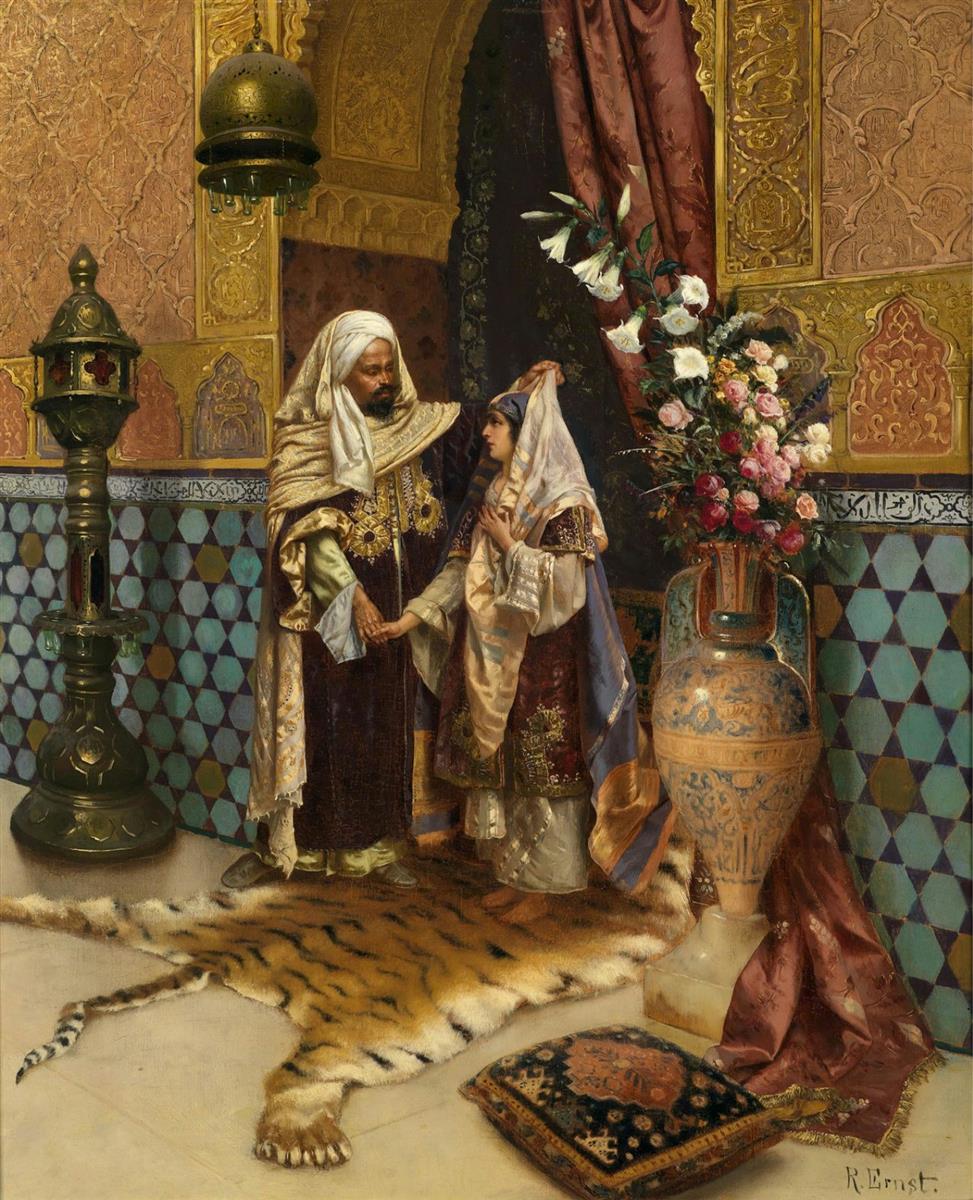 Rudolf Ernst The Favorite of the Farm 1885 Fine Art Print