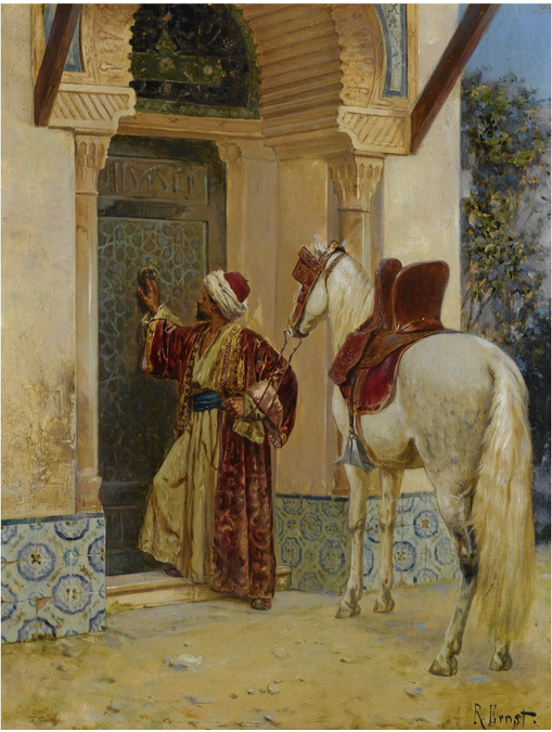 Rudolf Ernst The Visit 1885 Fine Art Print