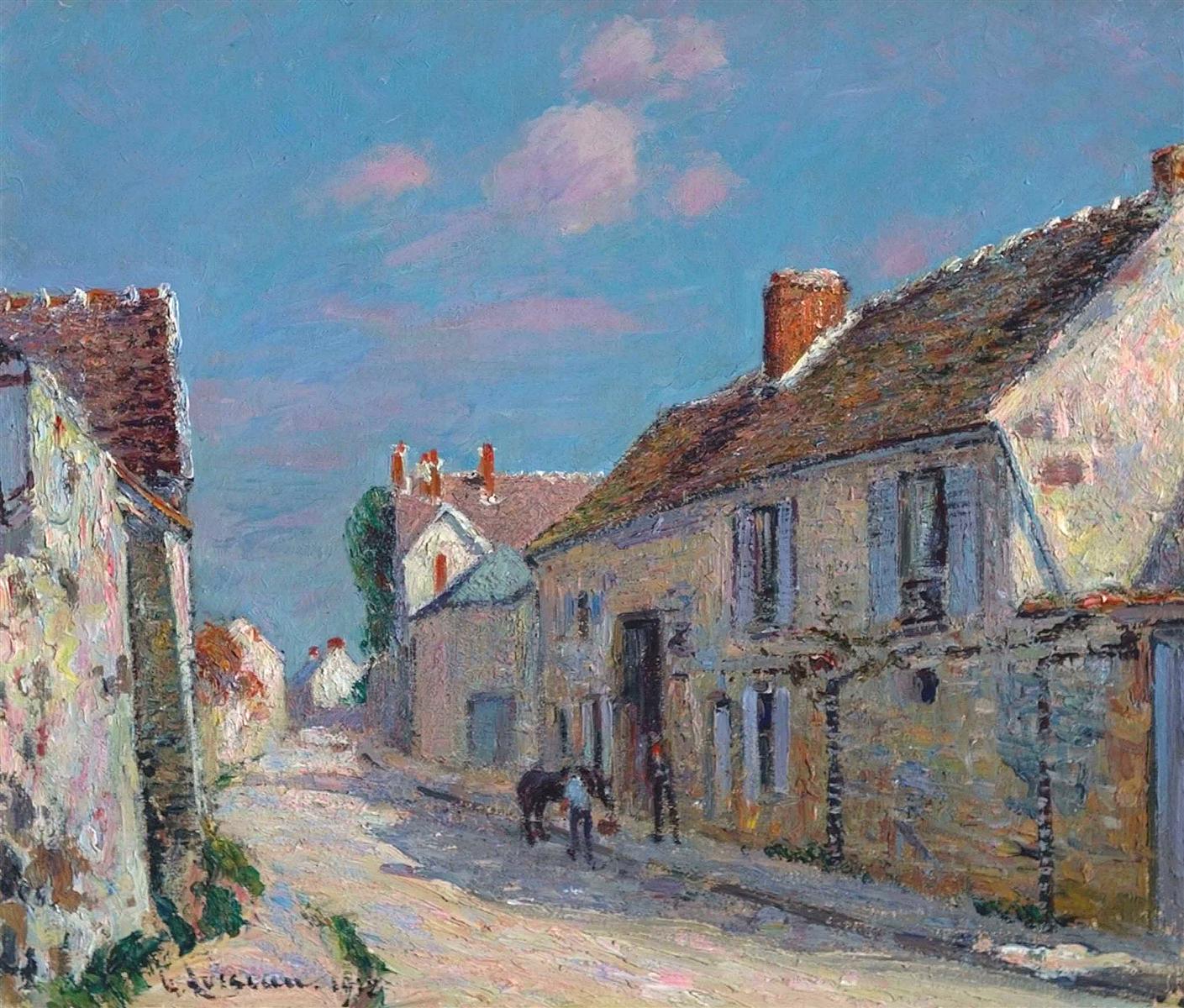 Gustave Loiseau Rue a Ennery 1912 Fine Art Print