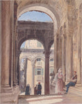Rudolf von Alt Ruins of Diocletian at Split 1841 Fine Art Print