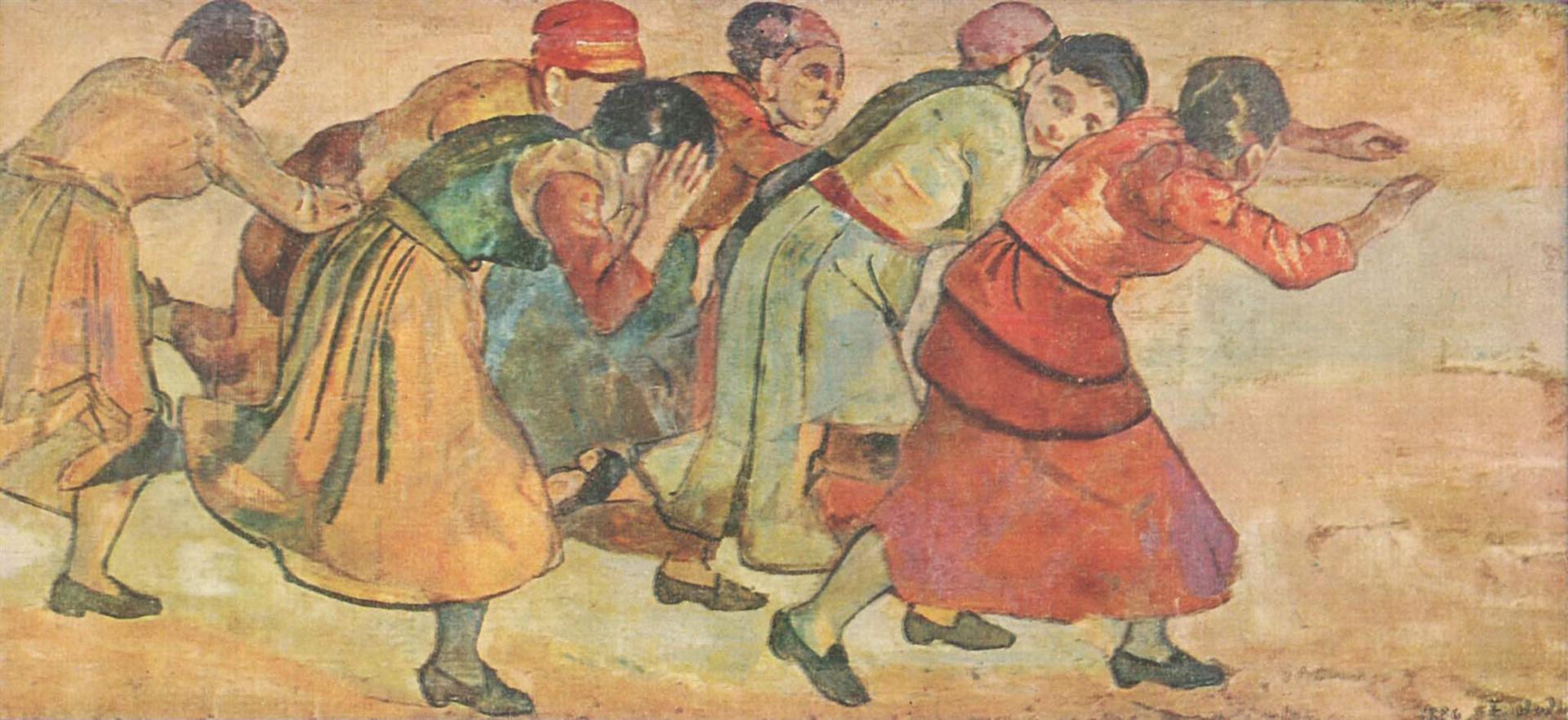 Ferdinand Hodler Running women 1895 Fine Art Print
