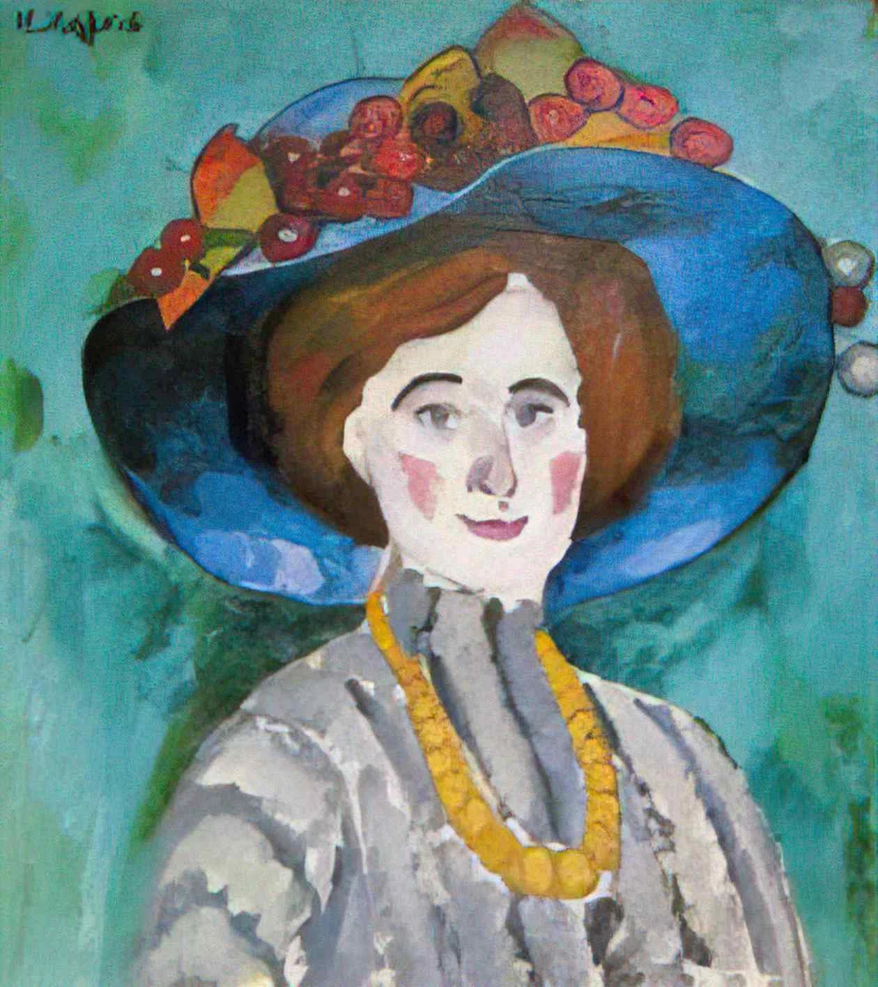 Ilya Mashkov The Lady in the Hat 1909 Fine Art Print