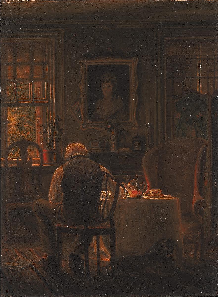 Edward Lamson Henry The Widower 1873 Fine Art Print