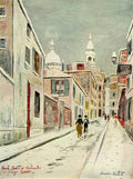 Maurice Utrillo Sacre-Coeur and Passage Cottin 1934 Fine Art Print