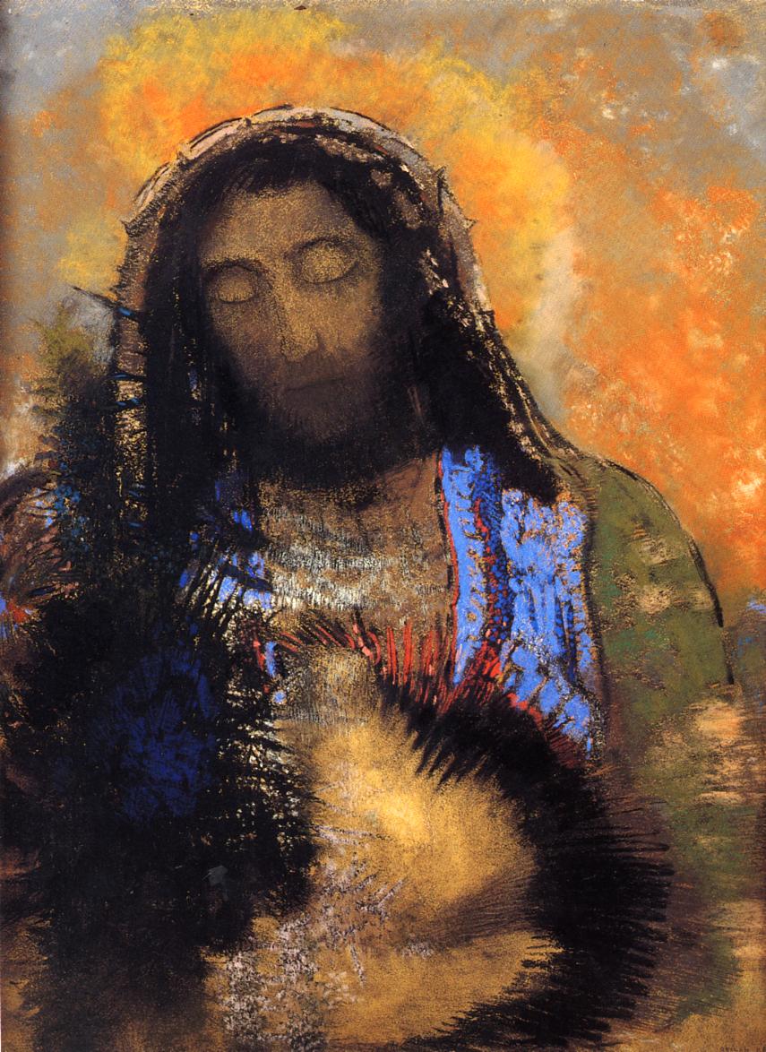 Odilon Redon Sacred Heart 1910 Fine Art Print