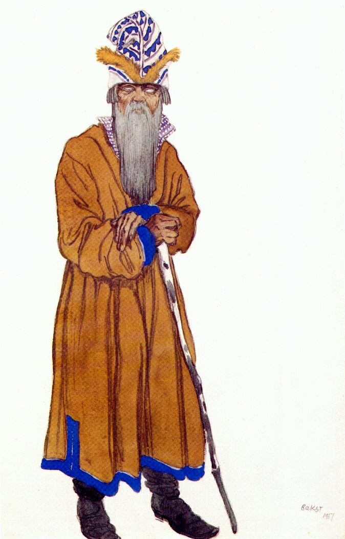 Leon Bakst Sadko One of the Chorus 1917 Fine Art Print