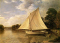 David Johnson Safely Anchored 1880 Fine Art Print