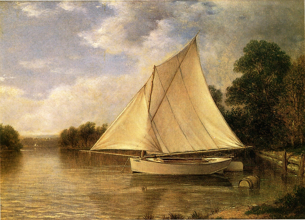 David Johnson Safely Anchored 1880 Fine Art Print