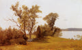 Albert Bierstadt Sailboats on the Hudson at Irvington 1886-1889 Fine Art Print