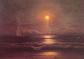 Martin Johnson Heade Sailing by Moonlight 1860 Fine Art Print