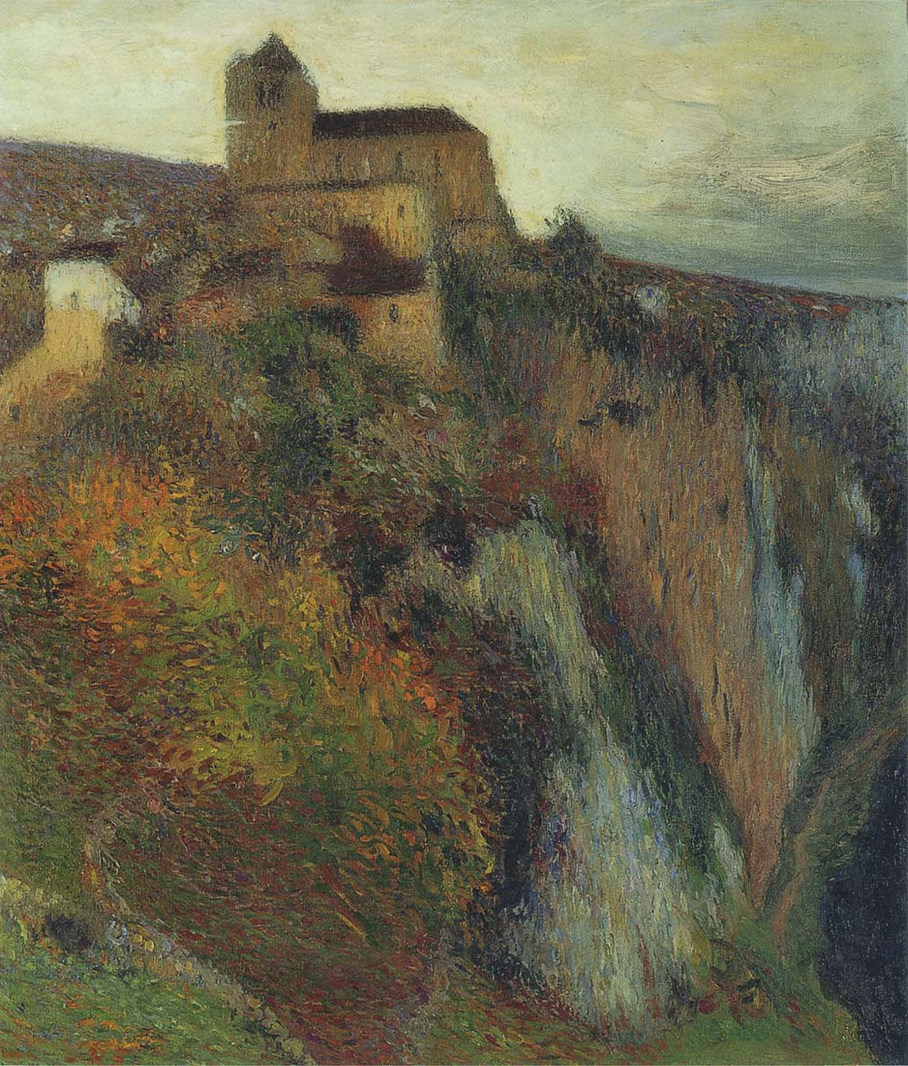 Henri Martin Saint-Cirq-Lapopie in Evening 1897 Fine Art Print