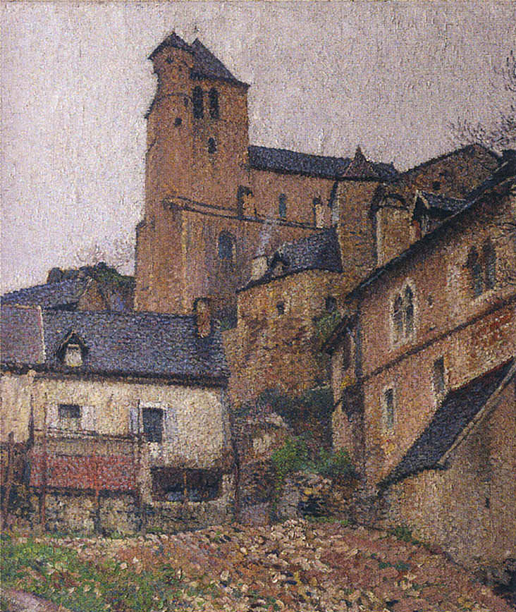Henri Martin Saint-Cirq Lapopie Square 1915 Fine Art Print