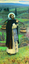Mikhail Nesterov Saint Sergius' Labours (Left Part of the Triptych) 1896 Fine Art Print