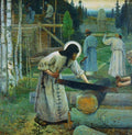 Mikhail Nesterov Saint Sergius' Labours (Central Part of the Triptych) 1896 Fine Art Print