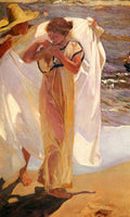 Joaquín Sorolla Saliendo Del Bano (Leaving the Bath) 1908 Fine Art Print
