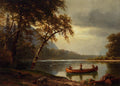 Albert Bierstadt Salmon Fishing on the Cascapediac River 1880 Fine Art Print