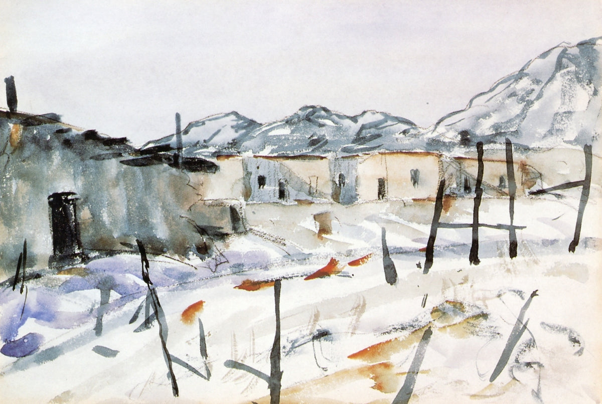 Robert Henri Santa Fe Adobes 1922 Fine Art Print