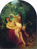 Konstantin Makovsky Satyr and Nymph 1863 Fine Art Print