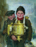Nikolay Bogdanov Belsky Sbitenshchiks 1889 Fine Art Print