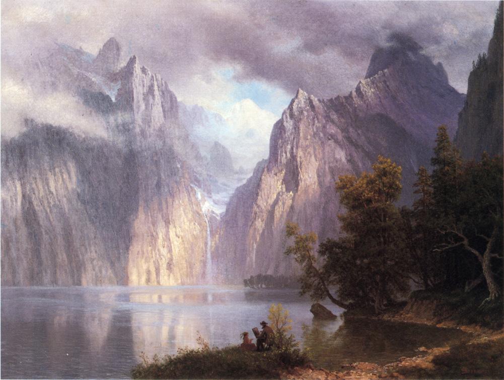 Albert Bierstadt Scene in the Sierra Nevada 1861 Fine Art Print
