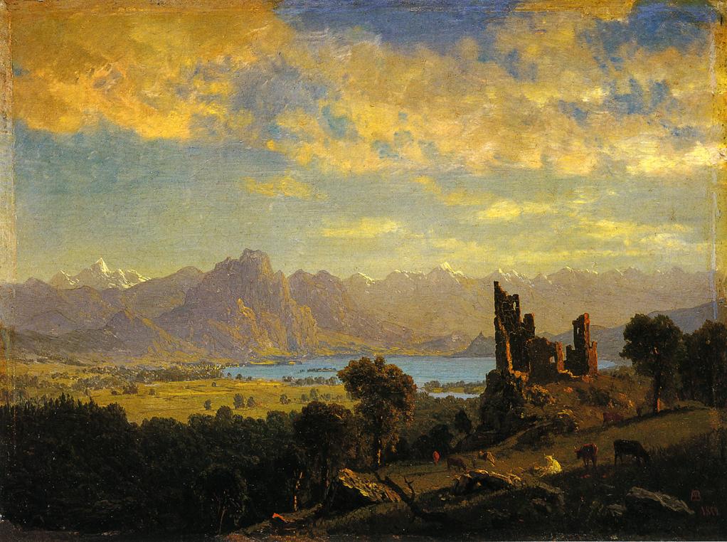 Albert Bierstadt Scene in the Tyrol 1854 Fine Art Print