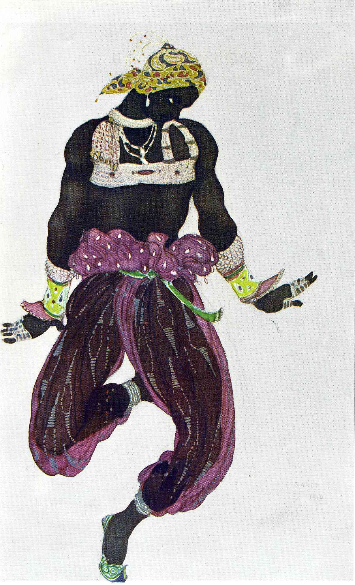 Leon Bakst Scheherazade Negre Argent 1910 Fine Art Print
