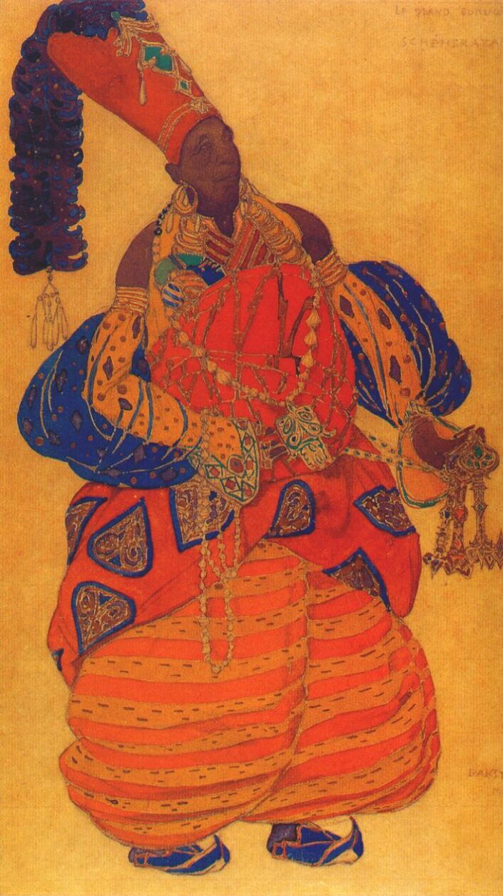 Leon Bakst Scheherazade the Chief Eunuch 1910 Fine Art Print