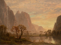 Albert Bierstadt Sentinel Falls and Cathedral Peaks in the Yosemite Valley 1864 Fine Art Print