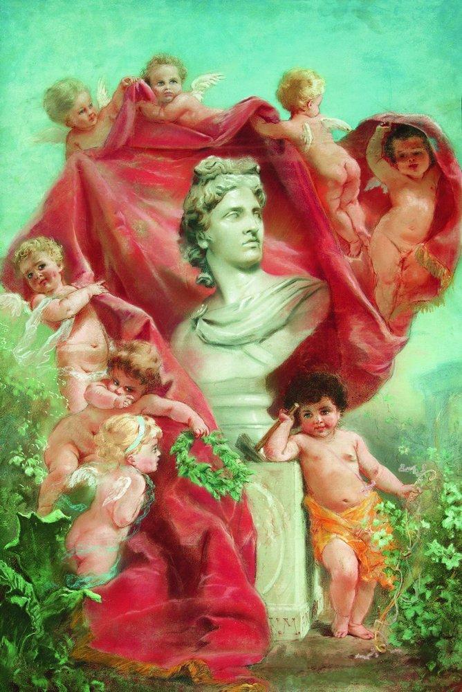 Konstantin Makovsky Sculpture 1887 Fine Art Print