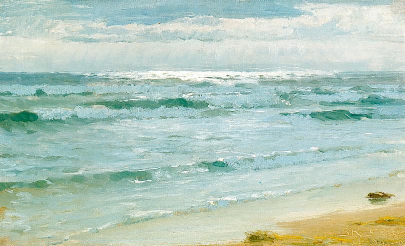 Peder Severin Kroyer Sea at Skagen 1882 Fine Art Print