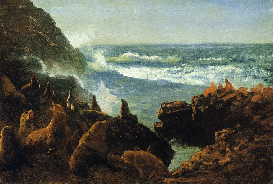 Albert Bierstadt Sea Lions, Farallon Islands 1872 Fine Art Print