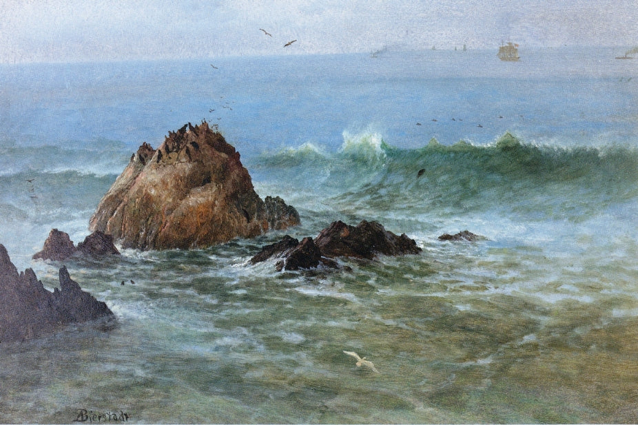 Albert Bierstadt Seal Rocks on Pacific Coast, California 1872 Fine Art Print