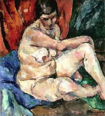 Pyotr Konchalovsky Seated Nude 1918 Fine Art Print