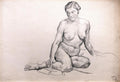 Pyotr Konchalovsky Seated Nude 1931 Fine Art Print
