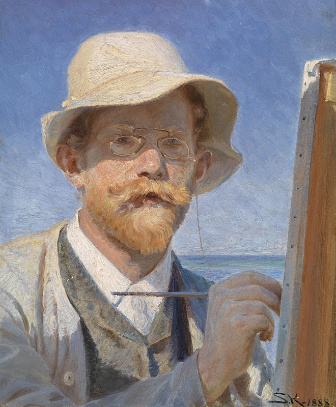 Peder Severin Kroyer Self-Portrait 1888 Fine Art Print