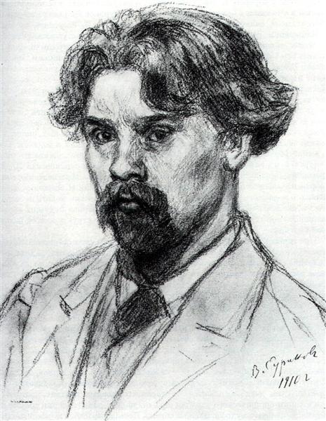 Vasily Surikov Self-Portrait 1910 Fine Art Print