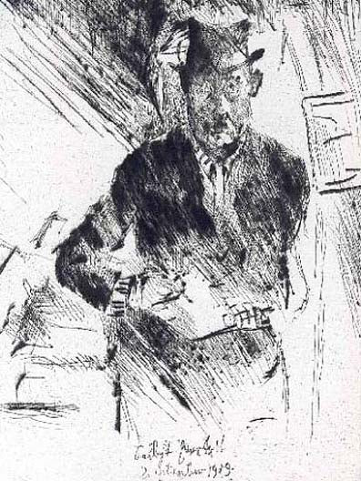 Lovis Corinth Self-Portrait 1919 Fine Art Print