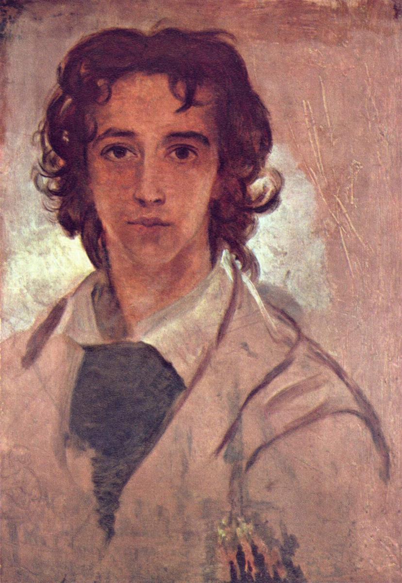 George Frederick Watts Self-Portrait as a Young Man 1834 Fine Art Print