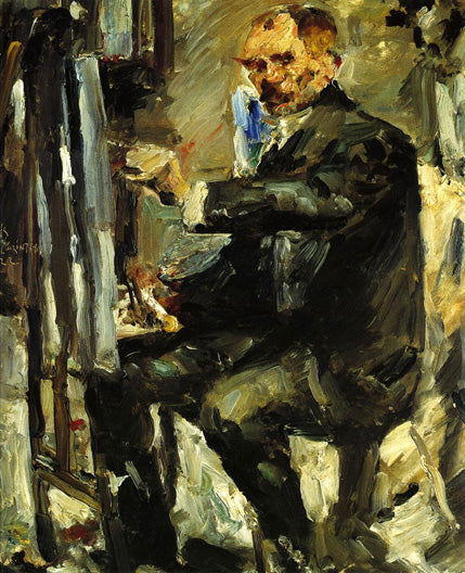 Lovis Corinth Self-Portrait at the Easel 1922 Fine Art Print