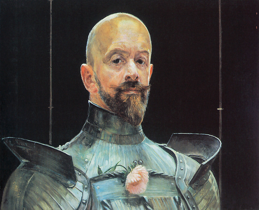 Jacek Malczewski Self-Portrait in Armour 1914 Fine Art Print