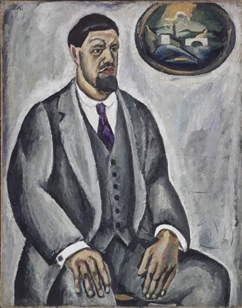 Pyotr Konchalovsky Self-Portrait in Gray 1911 Fine Art Print