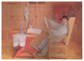 Carl Larsson Self Portrait in the Studio 1912 Fine Art Print