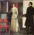 Franz Stuck Self-Portrait of the Painter and His Wife in the Studio 1902 Fine Art Print