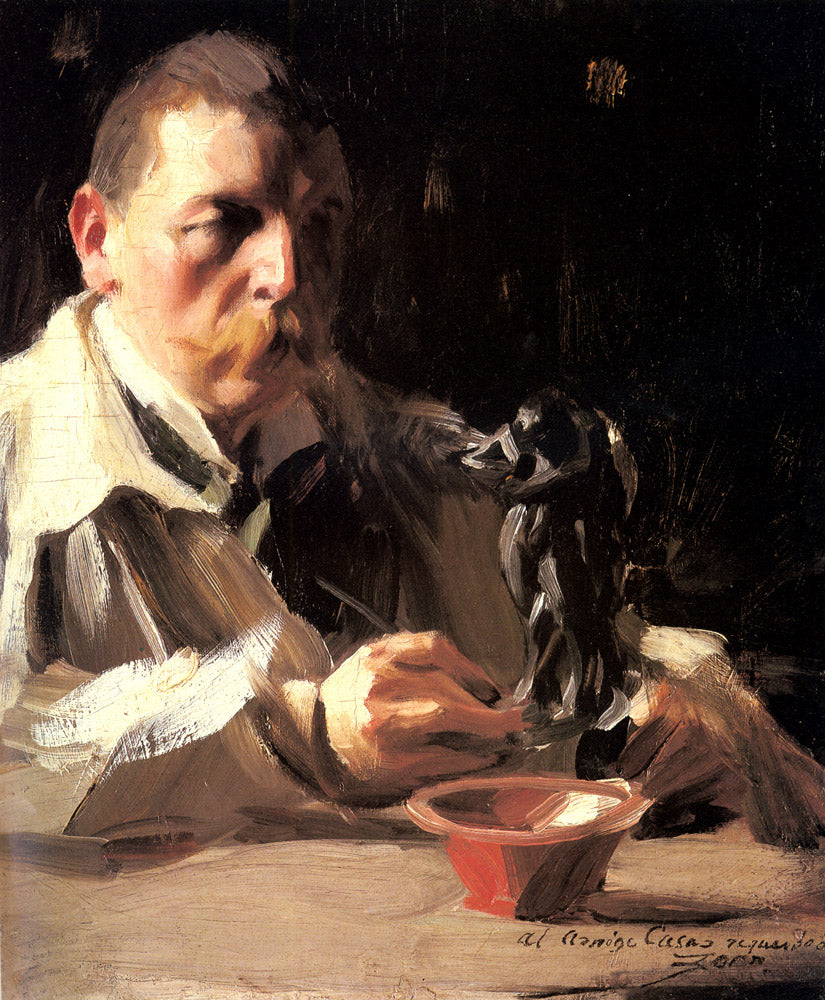 Anders Zorn Self-Portrait With Faun And Nymph 1895 Fine Art Print