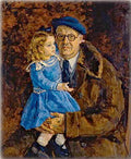 Pyotr Konchalovsky Self-Portrait with his Granddaughter 1943 Fine Art Print