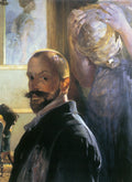 Jacek Malczewski Self-Portrait with Skull 1908 Fine Art Print