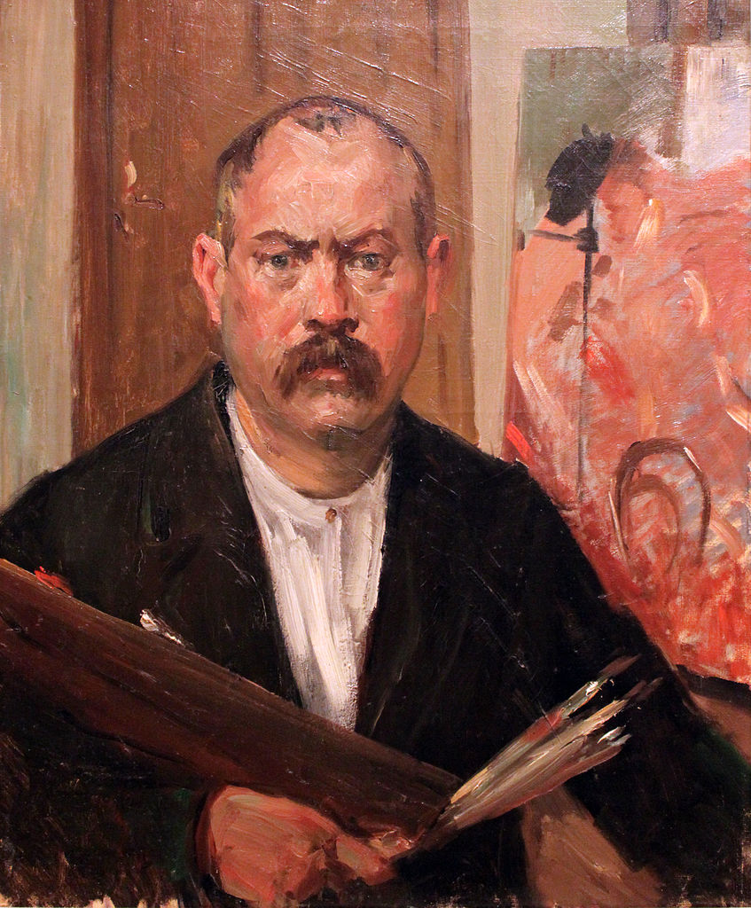 Lovis Corinth Self-Portrait without a Collar 1900 Fine Art Print