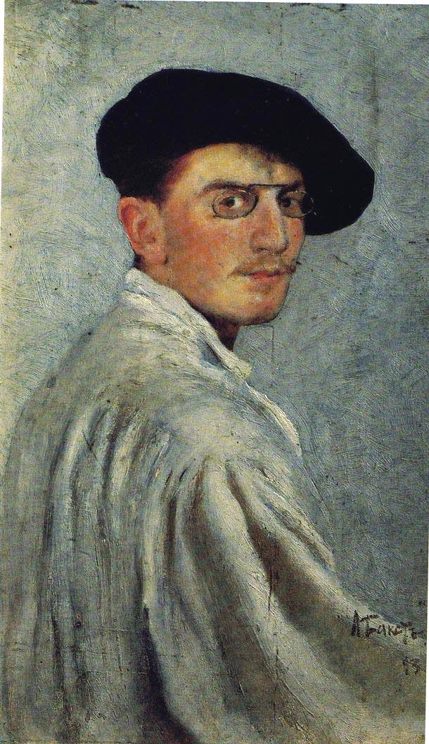 Leon Bakst Self Portrait 1893 Fine Art Print