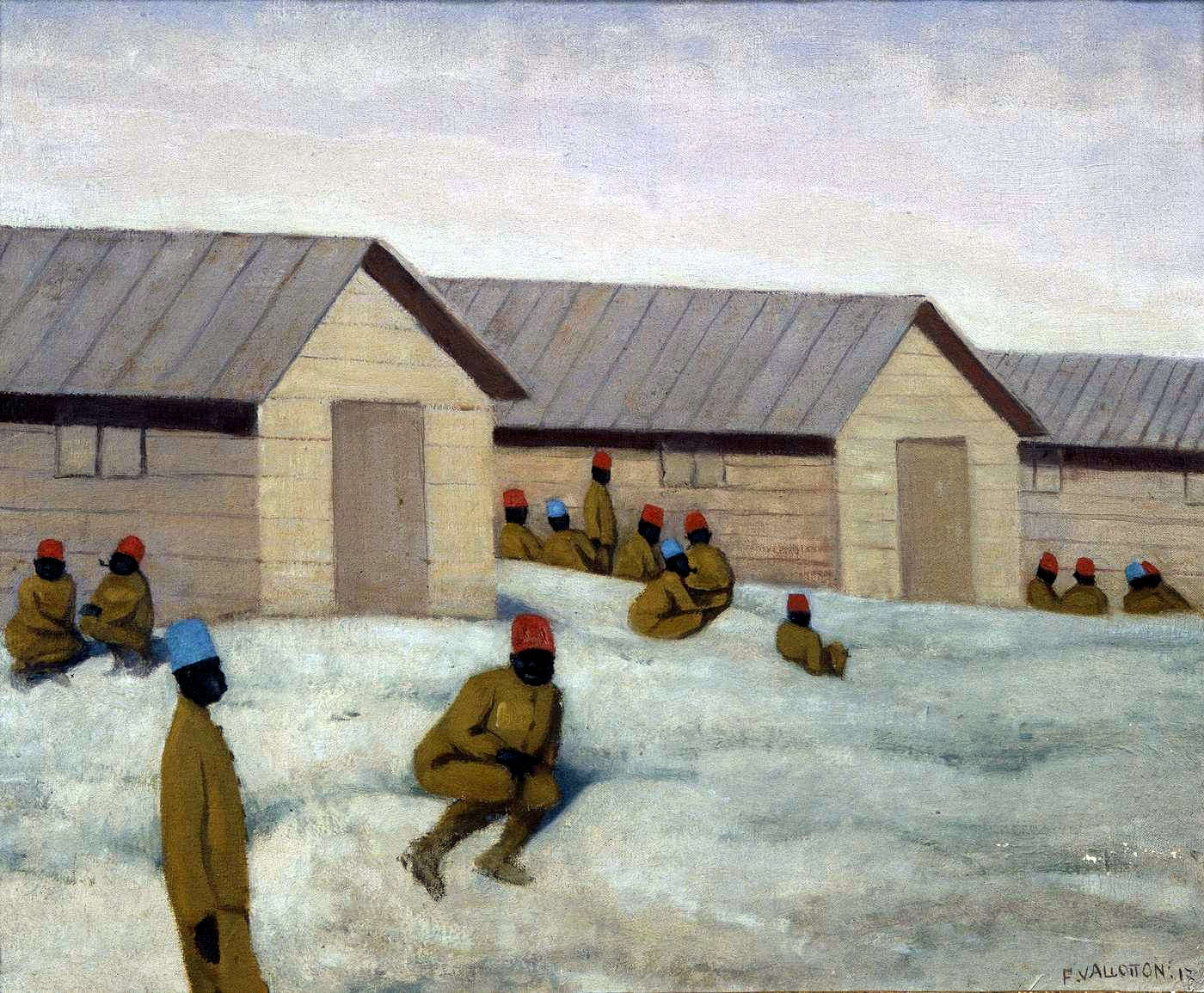 Felix Vallotton Senegalese soldiers at Camp de Mailly 1917 Fine Art Print